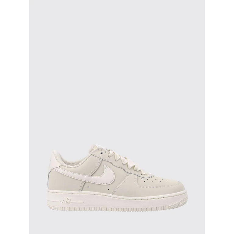 NIKE Air Force 1 Smooth Leather Trainers with Perforated Toe and Swoosh Logo (IR0871100)