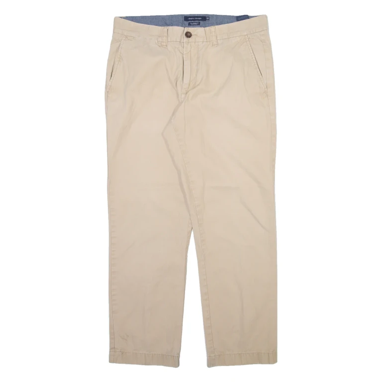 TOMMY HILFIGER Mens Trousers Beige Regular Straight W32 L30