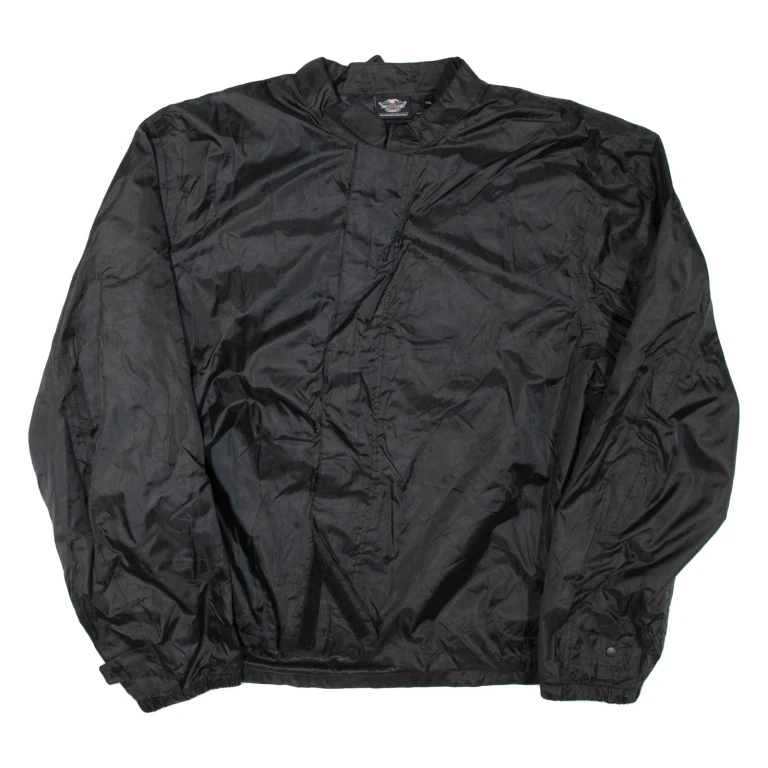 HARLEY DAVIDSON Mens Shell Jacket Black 2XL