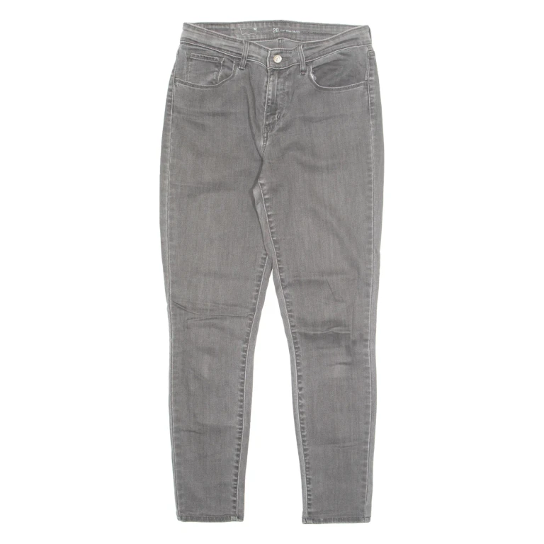 LEVI'S Womens Jeans Grey Slim Straight W28 L28