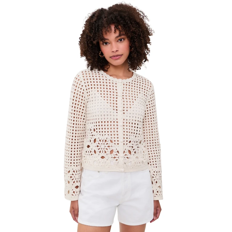 FRAME The Postcard Cardi Cream M