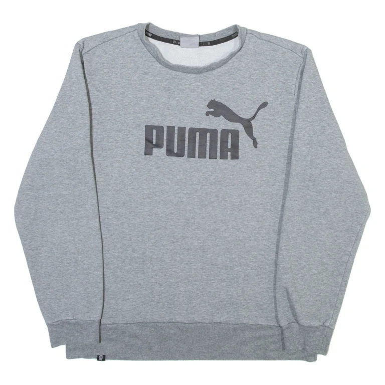 PUMA Mens Sweatshirt Grey M
