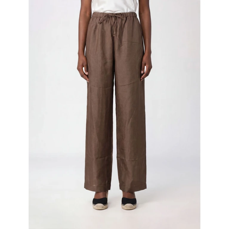 ROHE High-Waisted Straight-Leg Trousers in Viscose with Drawstring Waist (41930015249)