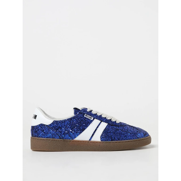 MSGM Retro sneakers in glittery fabric and synthetic leather (3541MDS02158788)