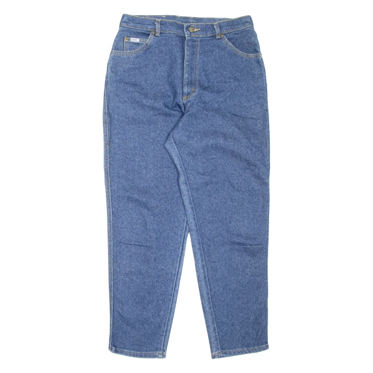 LEE Womens Jeans Blue Regular Mom 90s W31 L28