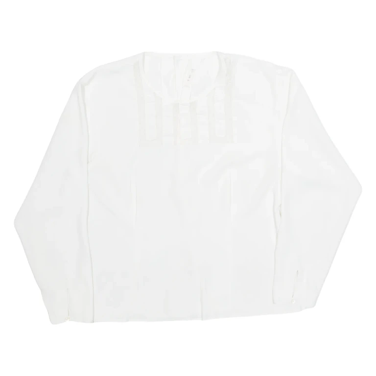 Womens Top White Long Sleeve M