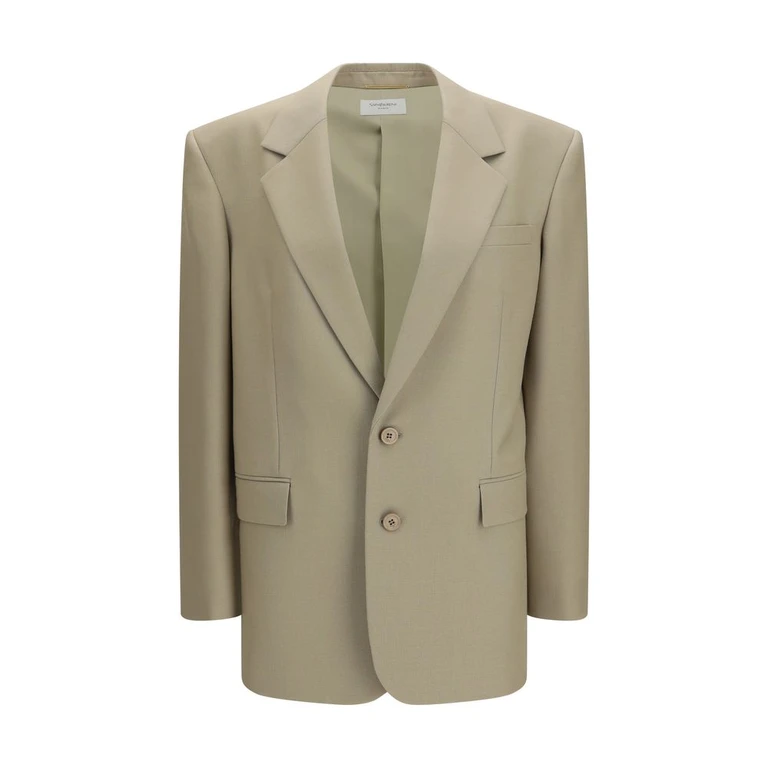 Saint Laurent Beige Wool Oves Aries Blazer Clothing - Women