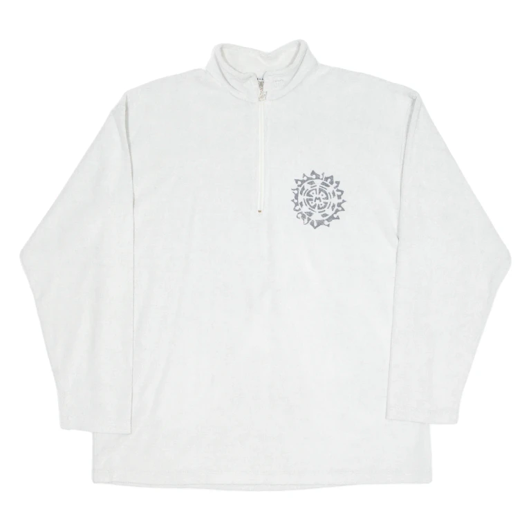 MASER Mens Sweatshirt Grey 1/4 Zip M
