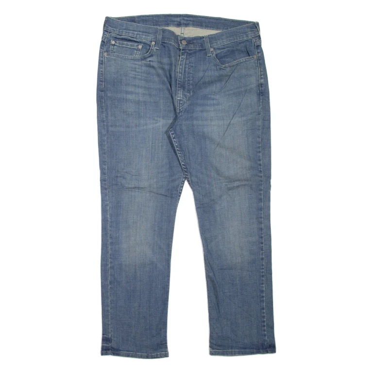 LEVI'S 514 Jeans Mens Blue Slim Straight Stone Wash W38 L30