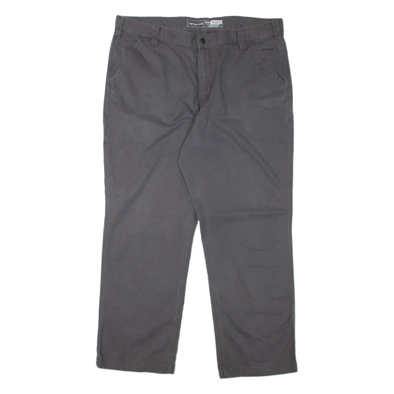 CARHARTT Workwear Mens Trousers Grey Relaxed Straight W40 L30