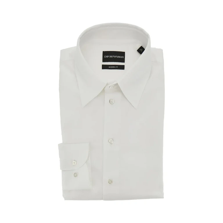 Emporio Armani Modern Fit Baumwollhemd für Herren (Größe 39)