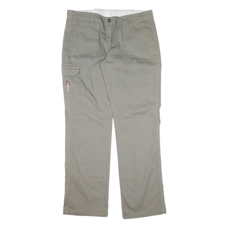 Womens Trousers Grey Loose Straight W34 L32