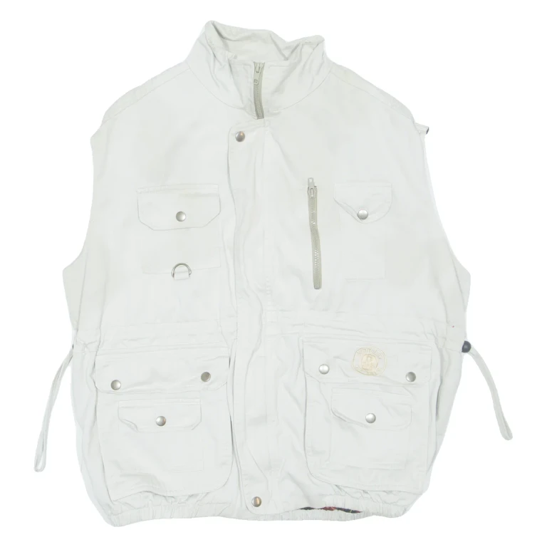 WORLD OF BEER Utility Mens Workwear Gilet Grey S