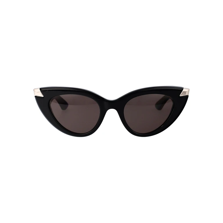 Alexander McQueen Am0442s 001 Black Grey Acetate Sunglasses - Women