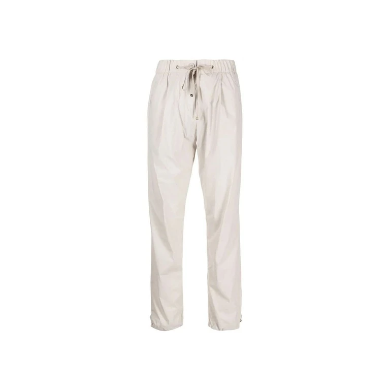 Gray Elastane Casual Pants - Women