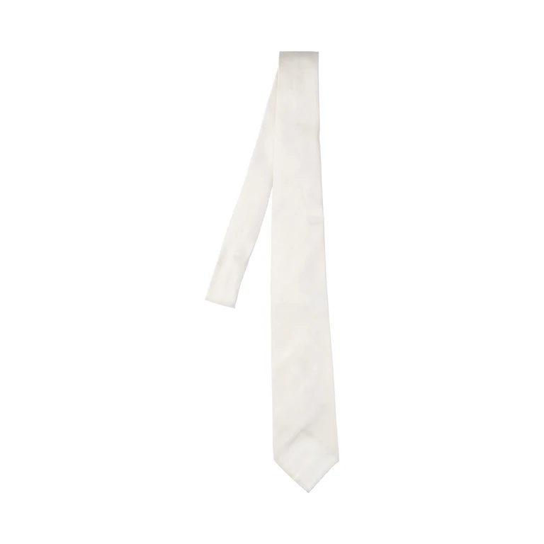 Ties White Silk - Men