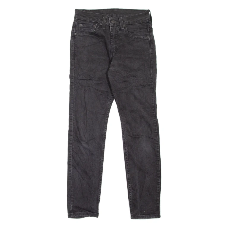 LEVI'S 512 Jeans Mens Black Slim Tapered W28 L27