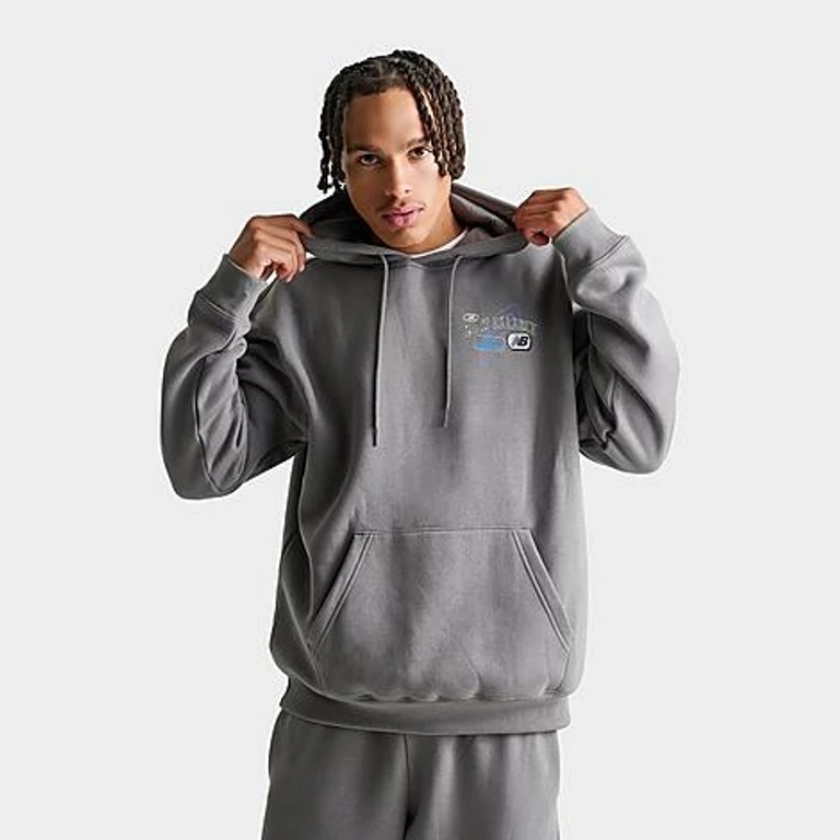 Puffed Fleece Pullover Hoodie