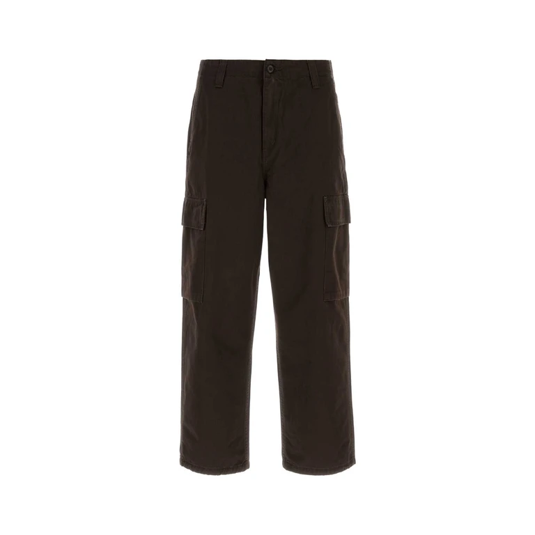 Carhartt Wip Chocolate Canvas Kade Cargo Pant Tobaccostonewashed 4706 Cotton 'lenexa' Twill Pantaloni - Men