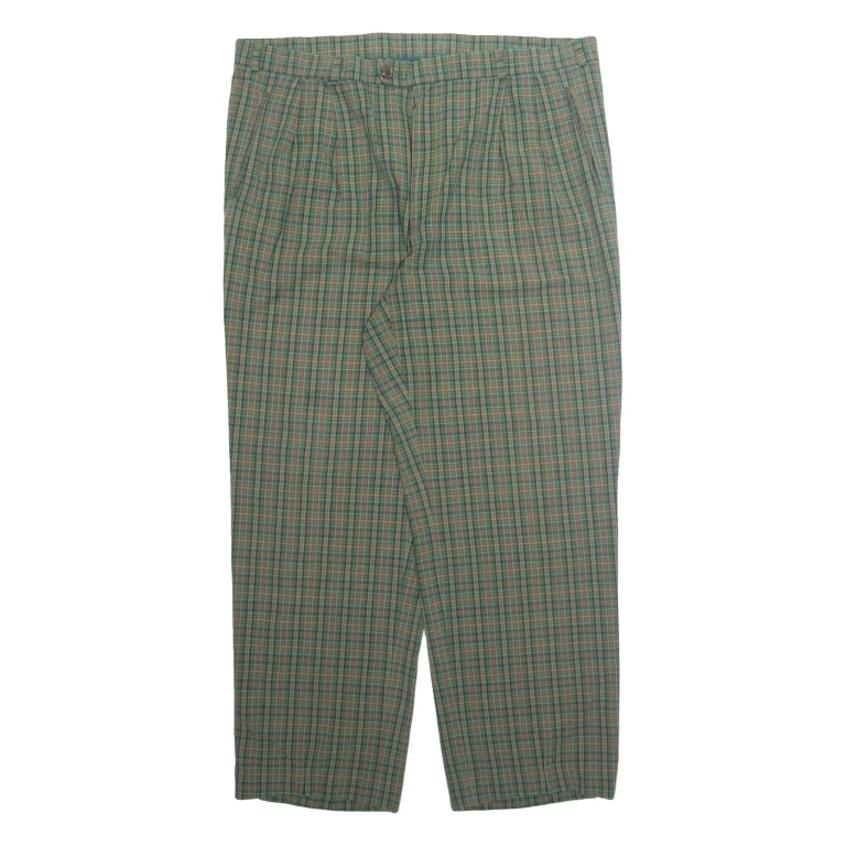 MCGREGOR Chino Mens Trousers Green Regular Straight W38 L28