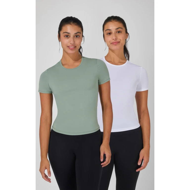 2 Pk Air Cloud Jersey Meet and Greet Length Short Sleeve Shirt
