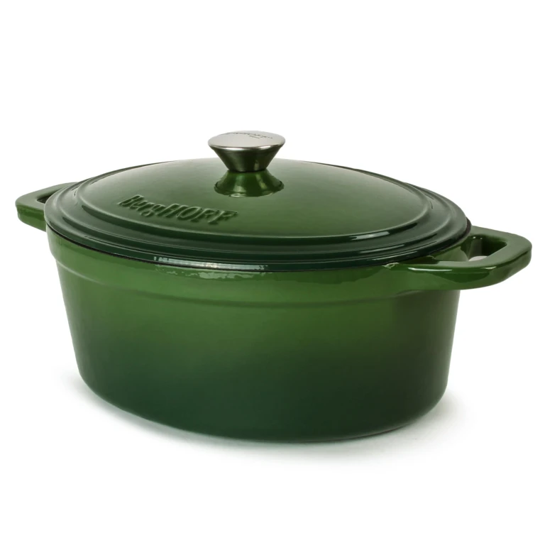 Neo Cast Iron 8qt. Oval Dutch Oven 13" with Lid, Green