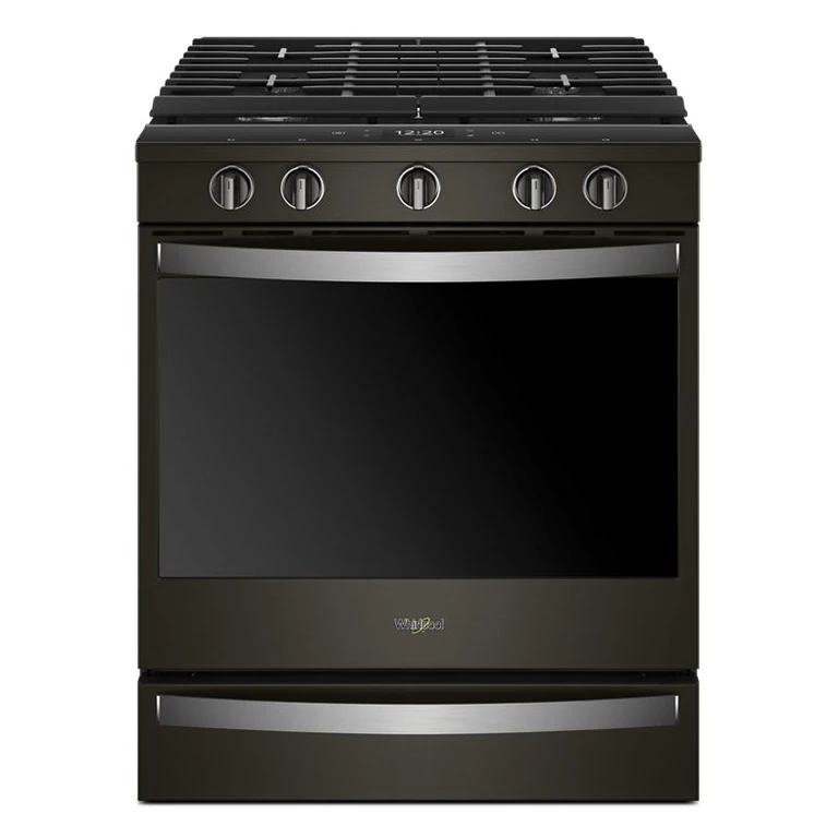 Smart Slide-in Gas Range with Air Fry, when Connected in Black 5.8 cu. ft. WEG750H0HB