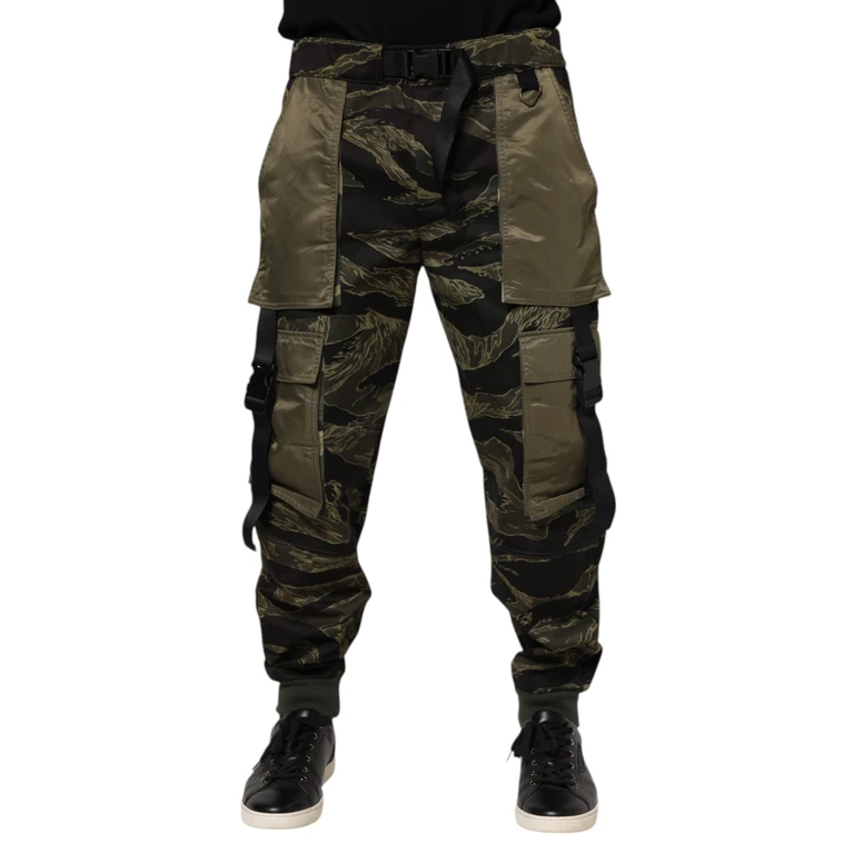 Dolce & Gabbana Multicolor Cargo Camouflage Pants Cotton Nylon Polyester - Men