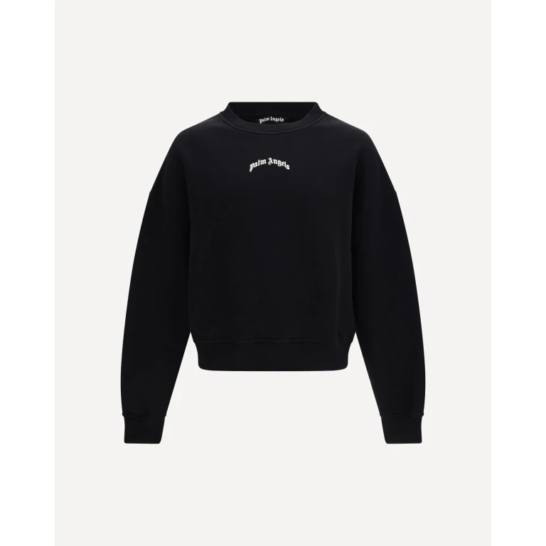 PALM ANGELS Back curved logo Sweatshirt Male XL