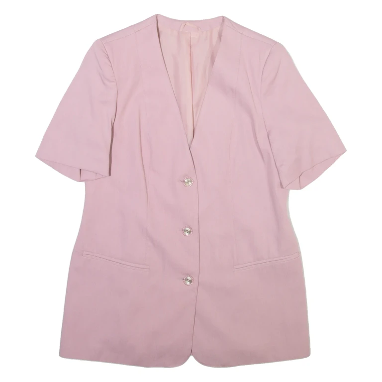 Womens Blazer Jacket Pink L