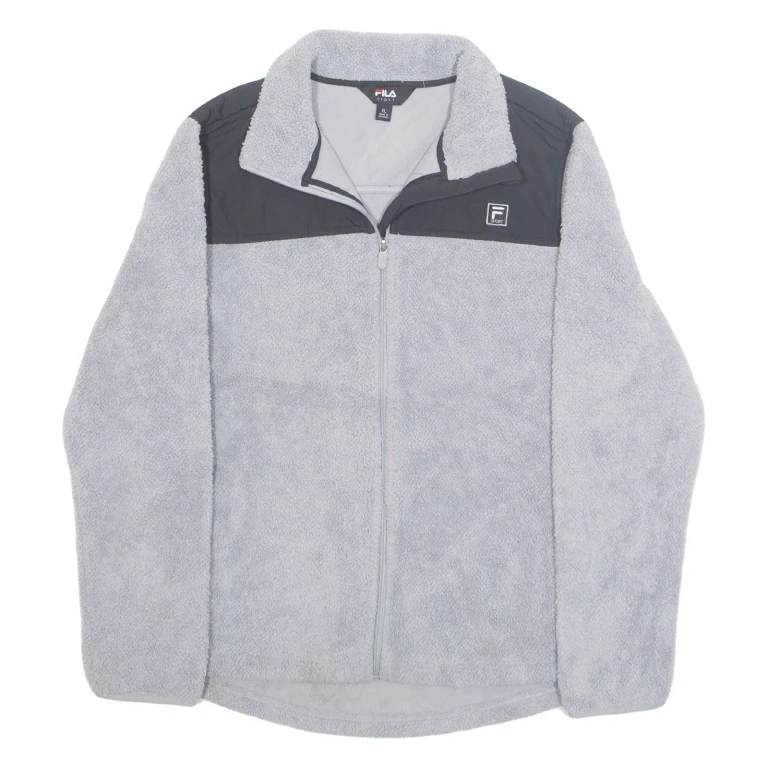 FILA Womens Fleece Jacket Grey XL