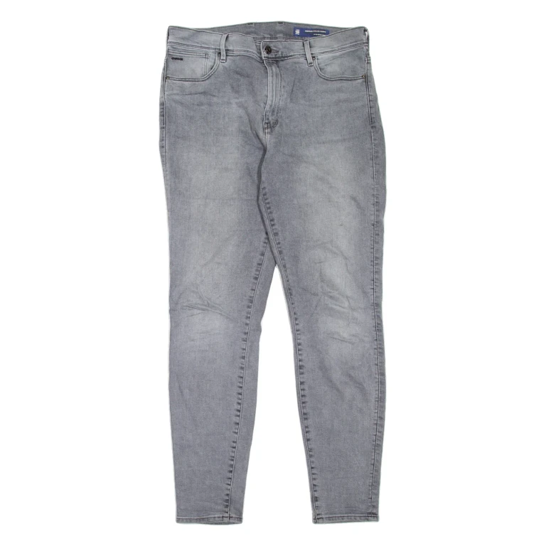 G-STAR Kafey Womens Jeans Grey Slim Skinny Stone Wash W32 L32