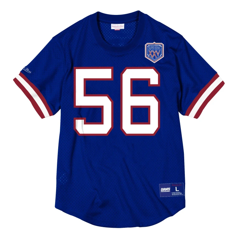 Men's NFL Name & Number Mesh Crew Neck New York Giants