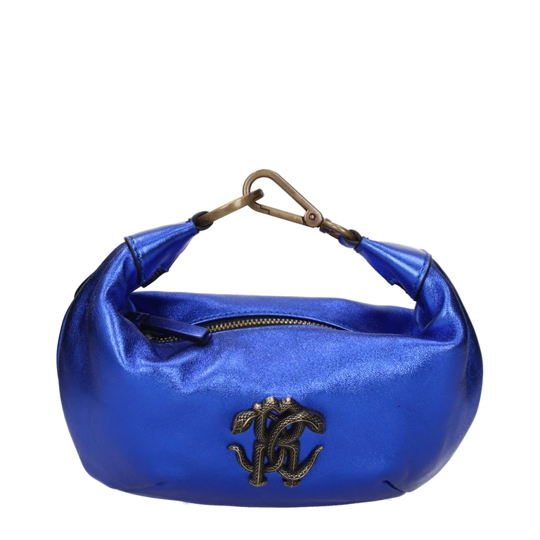 Roberto Cavalli Blue Leather Handbag Bag - Women