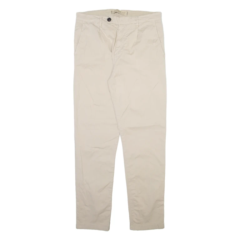 GUESS Mens Trousers Beige Slim Tapered W30 L30
