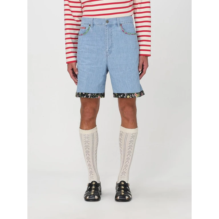 Shorts Men color Denim (6V0DD04HALM508)