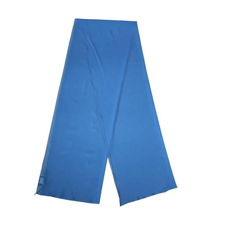 Dolce & Gabbana Blue Silk Neck Wrap Shawl Stole 200cm X 64cm Scarf Elastane - Women
