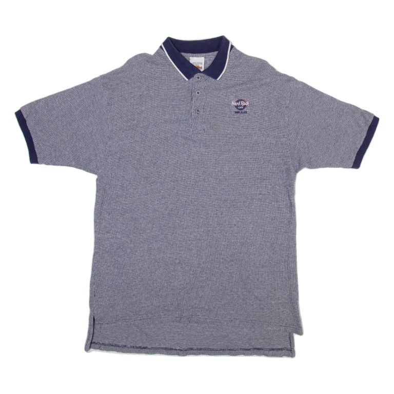 HARD ROCK CAFE Mens Polo Shirt Grey L