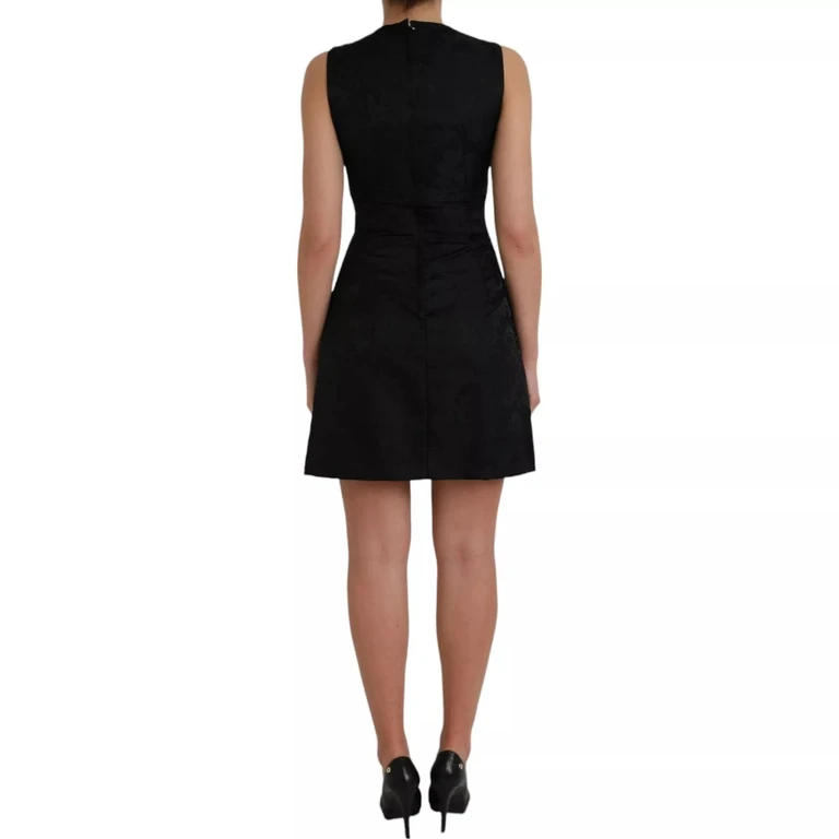 Dolce & Gabbana Black Sleeveless Bodycon A-Line Mini Dress - Women