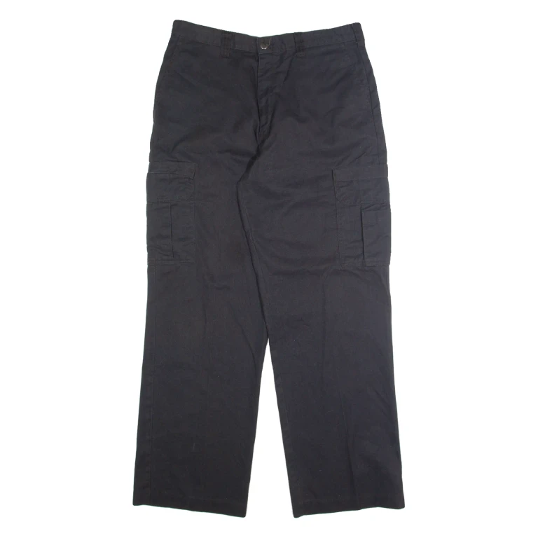 DICKIES Cargo Mens Trousers Black Regular Straight W34 L32
