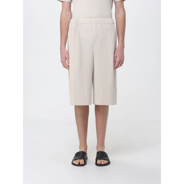 HOMME PLISSE' ISSEY MIYAKE Shorts Men color Beige (HP66JF21242)