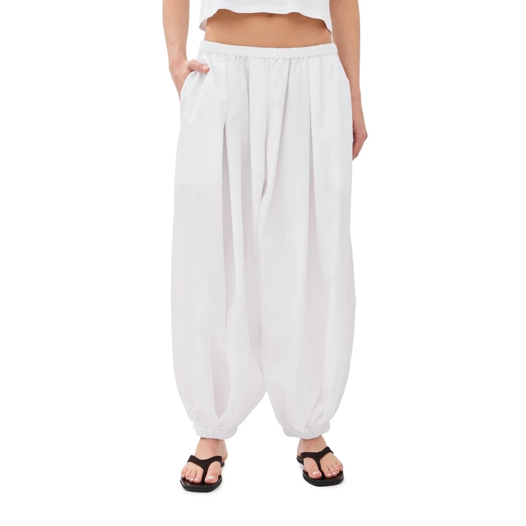 Tibi Summer Balloon Pants White XL