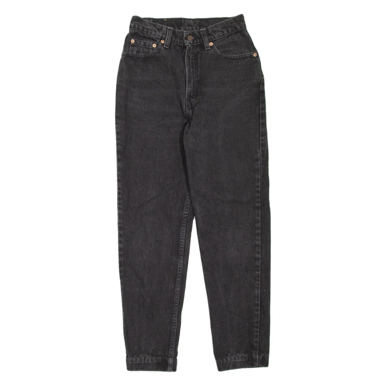 LEVI'S 512 Made In USA Womens Jeans Black Regular Mom 90s W24 L27