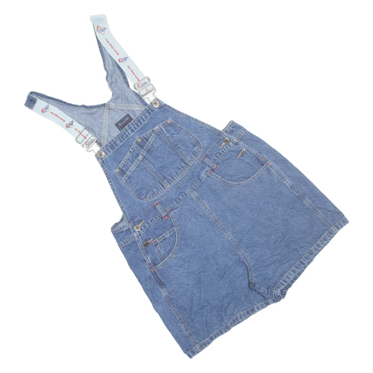 ROUTE 66 Womens Dungarees Blue Relaxed Denim M W36 L3