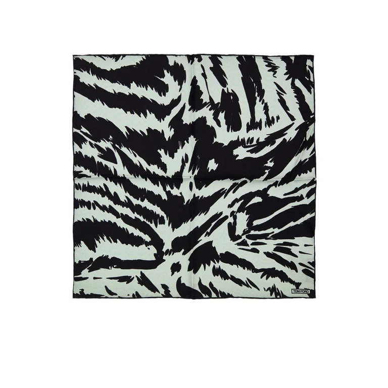 Tom Ford Gray Silk Pocket Square Accessory - Men