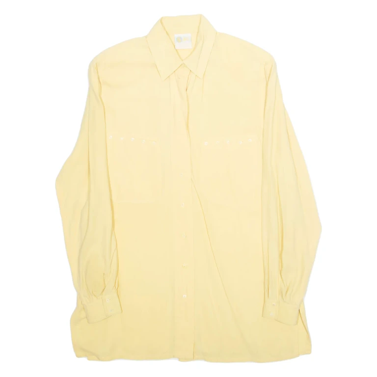 Womens Blouse Yellow Long Sleeve L