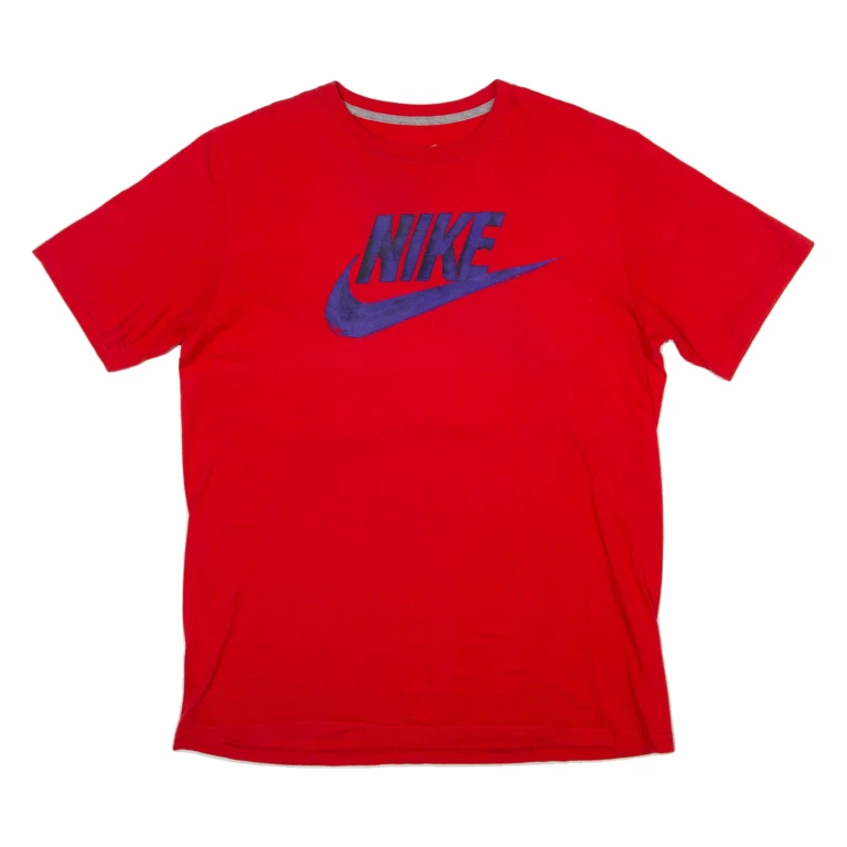 NIKE Mens T-Shirt Red L