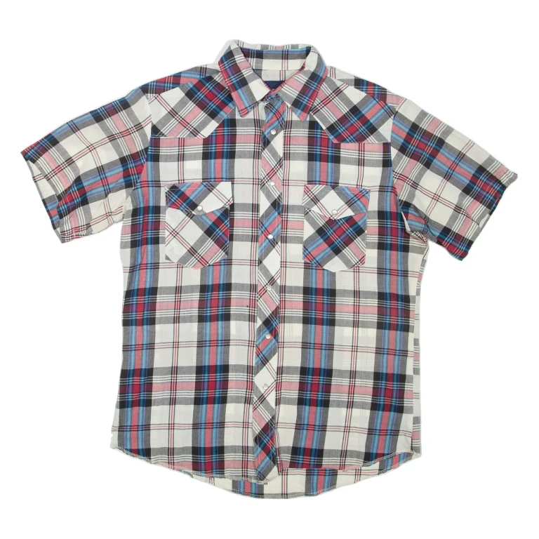 WRANGLER Mens Shirt Beige Check S