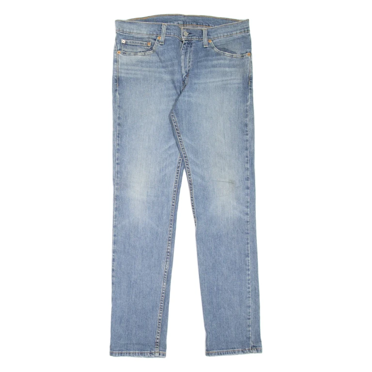 LEVI'S 511 Jeans Mens Blue Slim Straight Stone Wash W32 L32