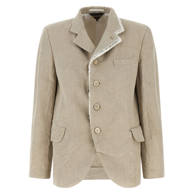 Comme des Garçons Beige Linen Blazer Clothing - Women